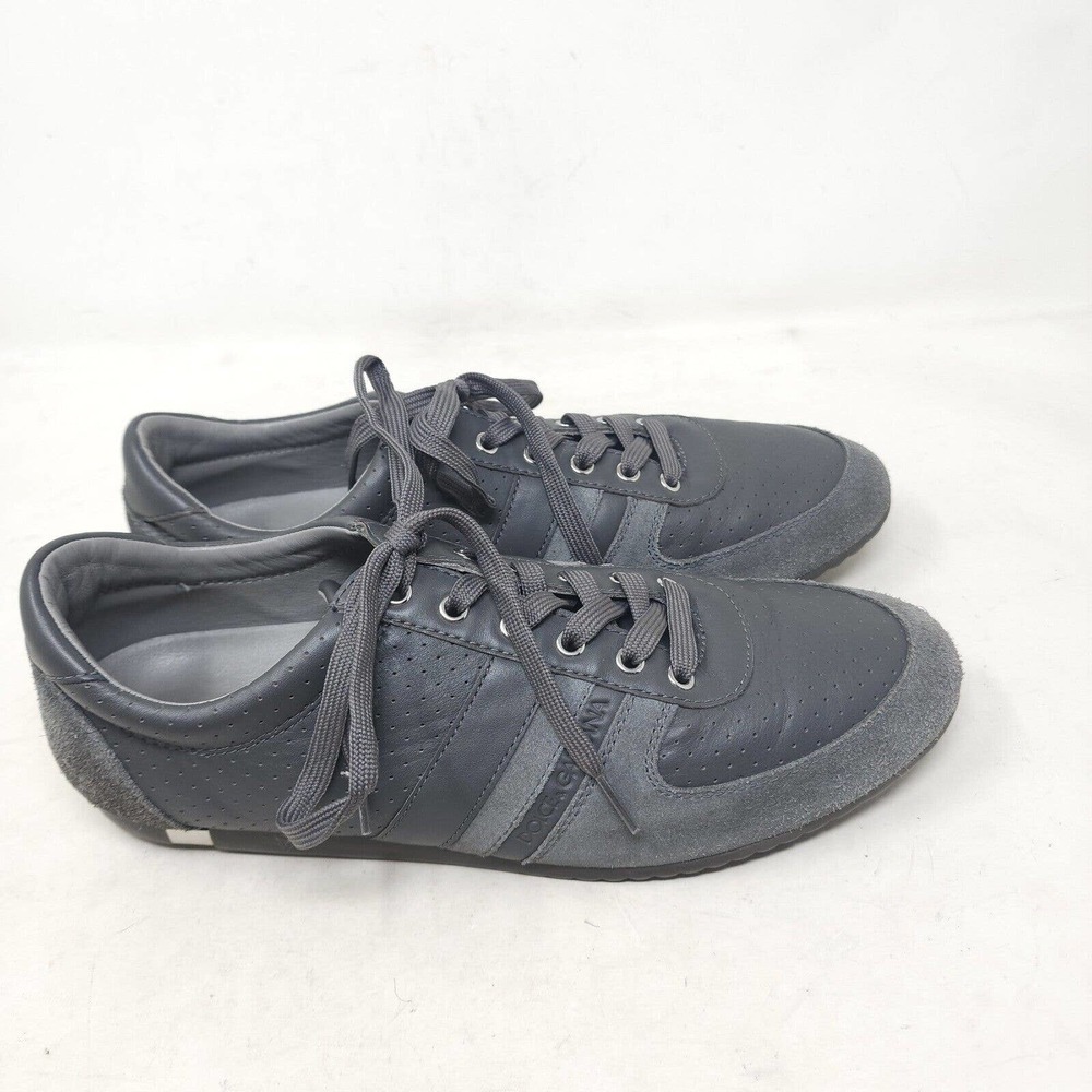 Dolce Gabbana Mens Sneakers CS0904 Gray Suede Leather Casual Trainers Shoes 10 - Picture 2 of 11